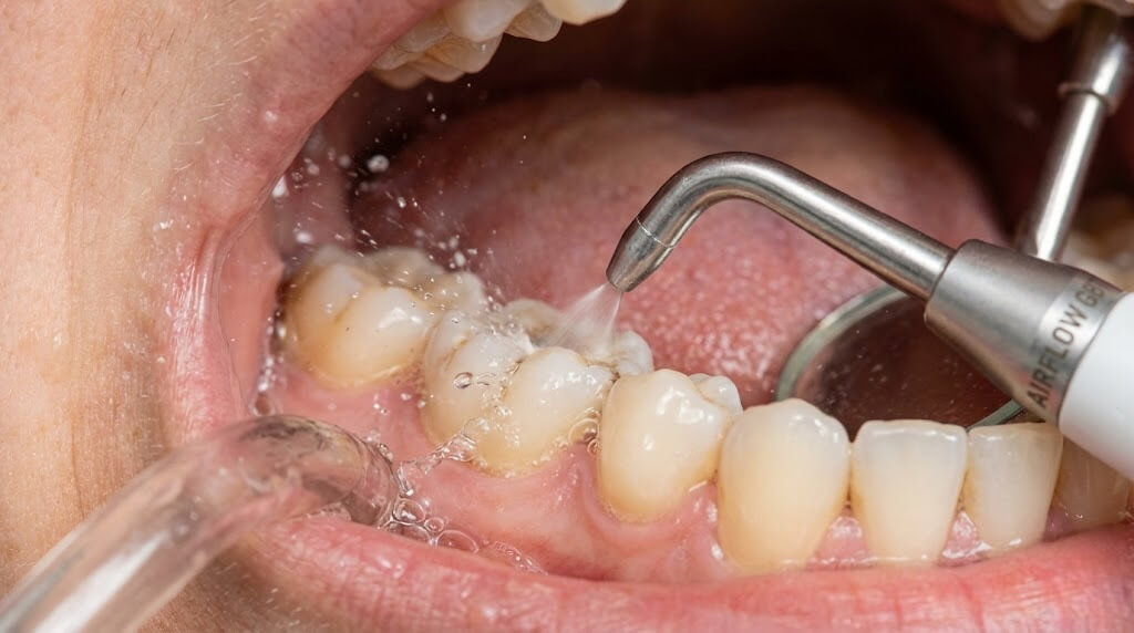 Мягкое удаление налета с поверхности зубов